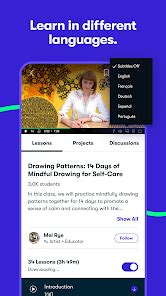 Skillshare: Online Classes App .